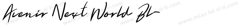 Avenir Next World Bl字体转换